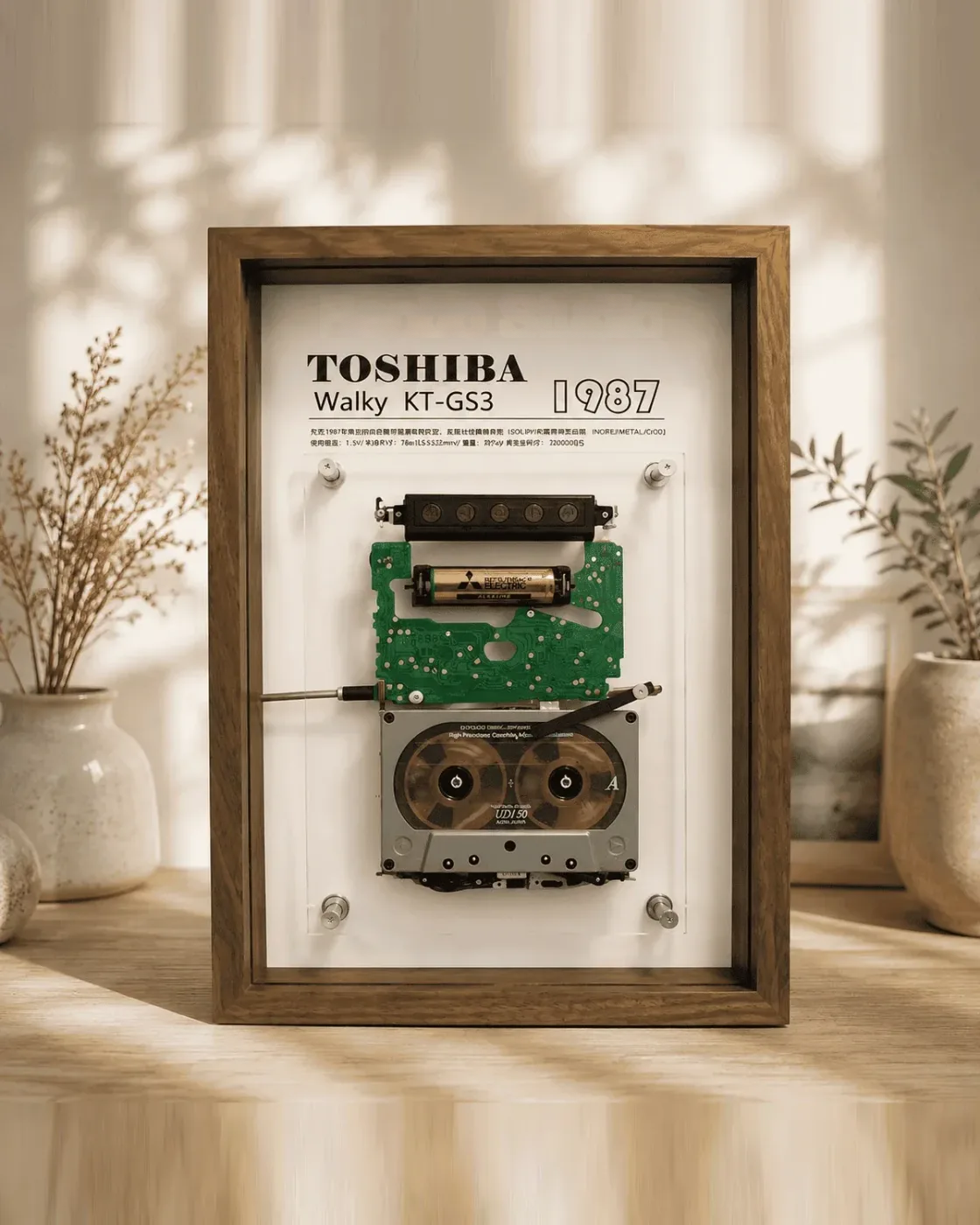 Vintage Cassette Player Display Frame · KT-GS3