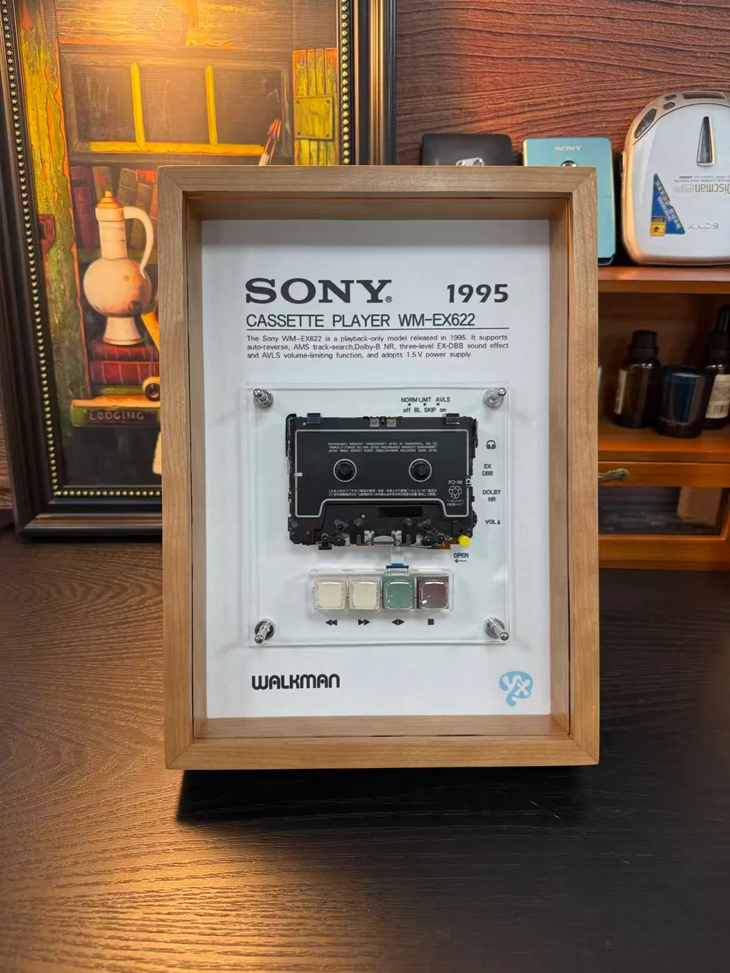Vintage Cassette Player Display Frame · WM-EX622