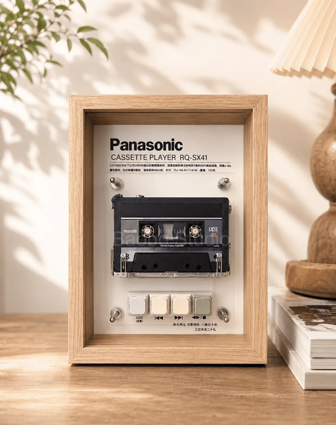 Vintage Cassette Player Display Frame · RQ-SX41