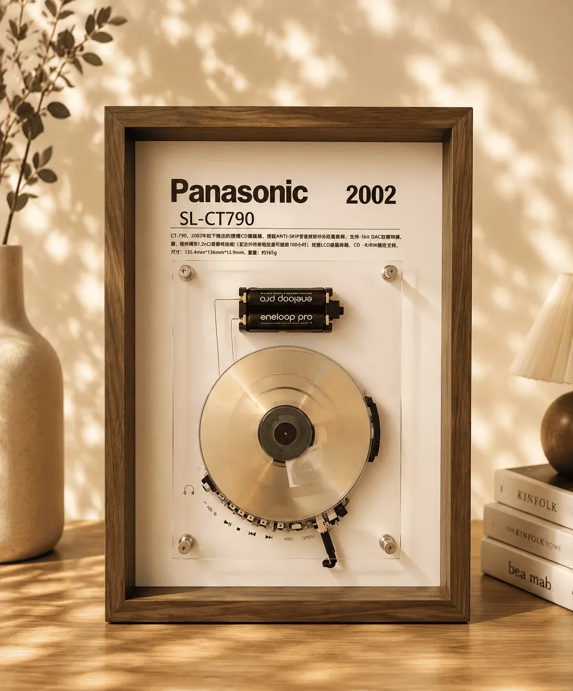 Vintage CD Player Display Frame · SL-CT790