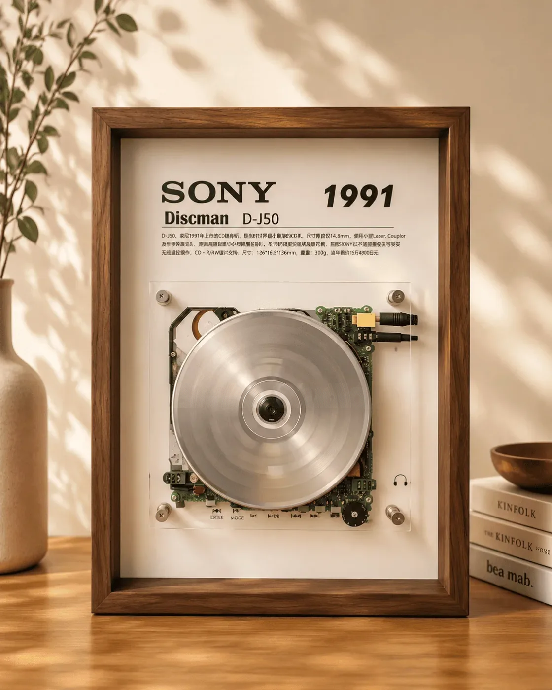 Vintage CD Player Display Frame · D-J50